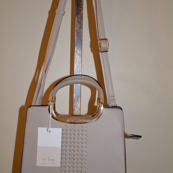 NWT "LE BAG" CREAM CONVERTIBLE BAG - Picture 7 of 9